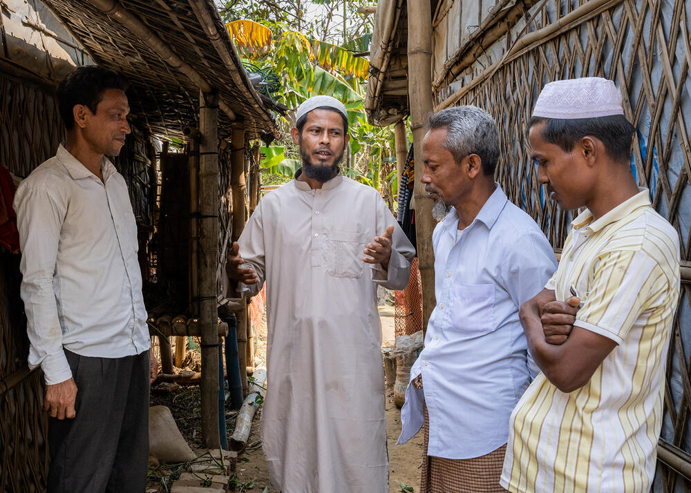 Nurul promotes gender equality among men and boys in his camp