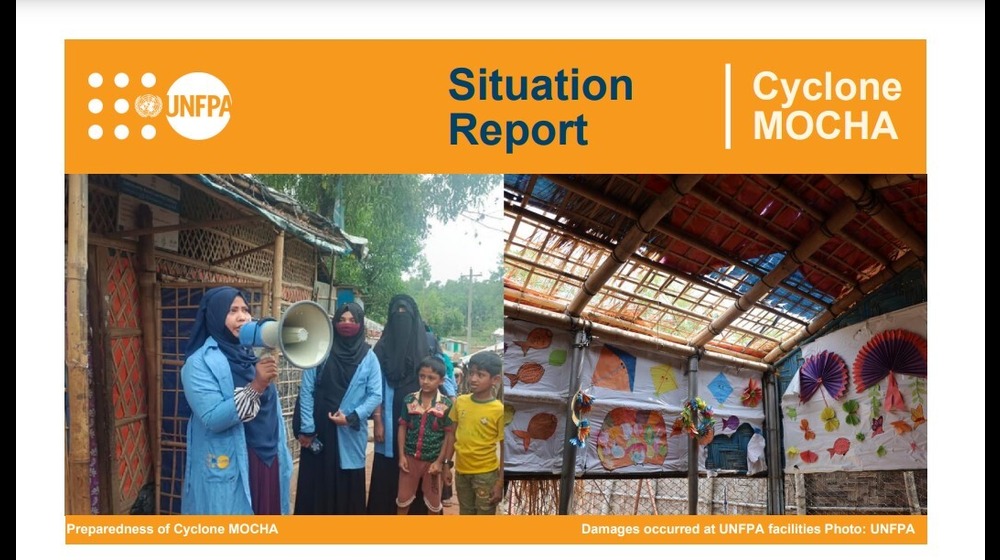 This Situation Report highlights UNFPA Bangladesh's Response to Cyclone Mocha in May 2023.