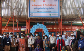 An Adolescent and Youth center was opened in camp 13 in Cox's Bazar