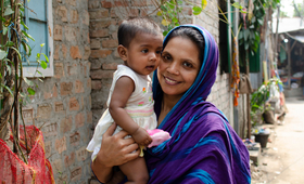 Many women like  Poppy have received crucial maternal health support through  the 'Solving Referral Challenges for Urban Poor to