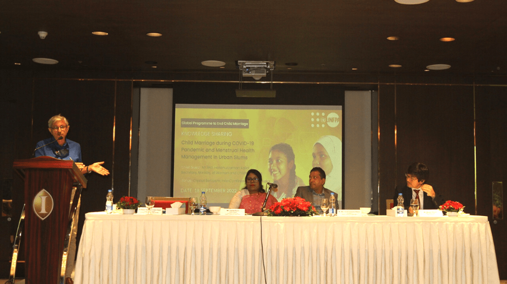 Knowledge Sharing Event on child marriage during COVID-19 pandemic and menstrual health management in urban slums held at InterC