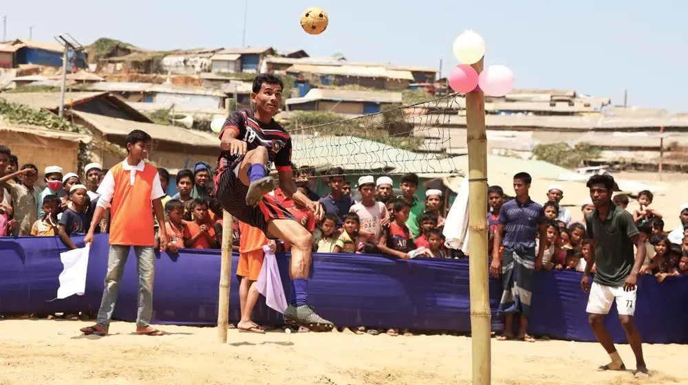 Sports enhance physical and mental  well-being in the Rohingya Camps