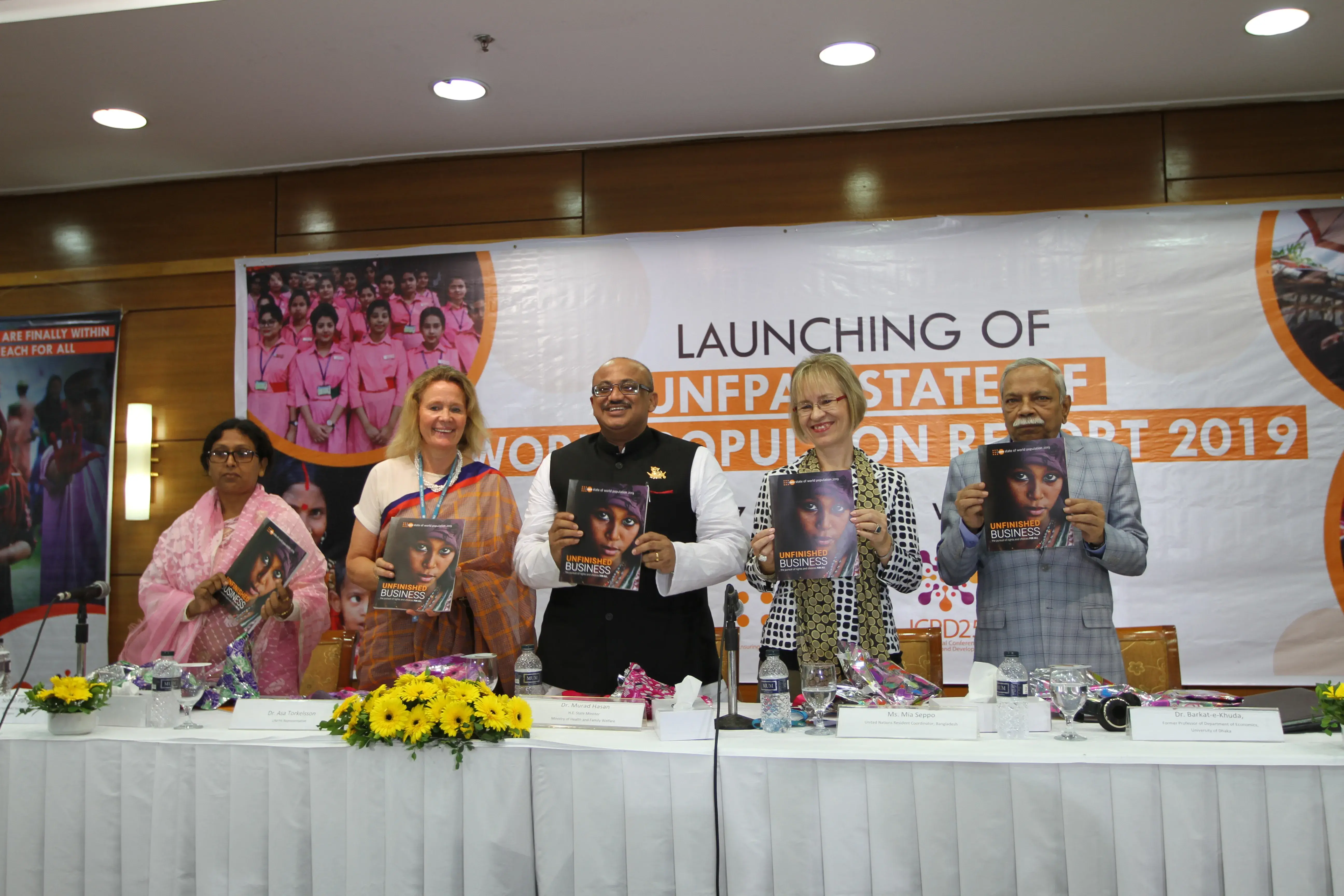 State of World Population 2019 Report launched in Bangladesh