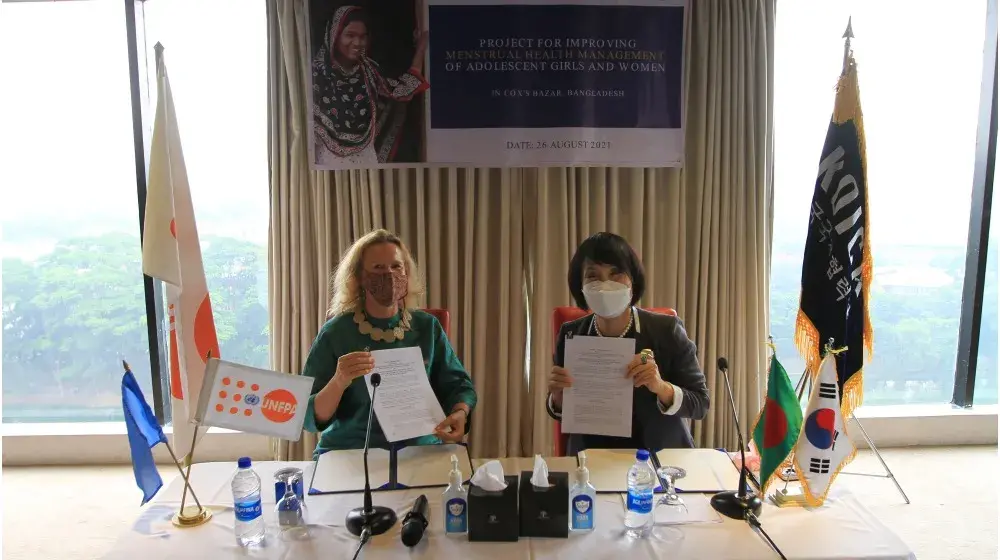 UNFPA and KOICA collaborate to address menstrual hygiene in Cox’s Bazar