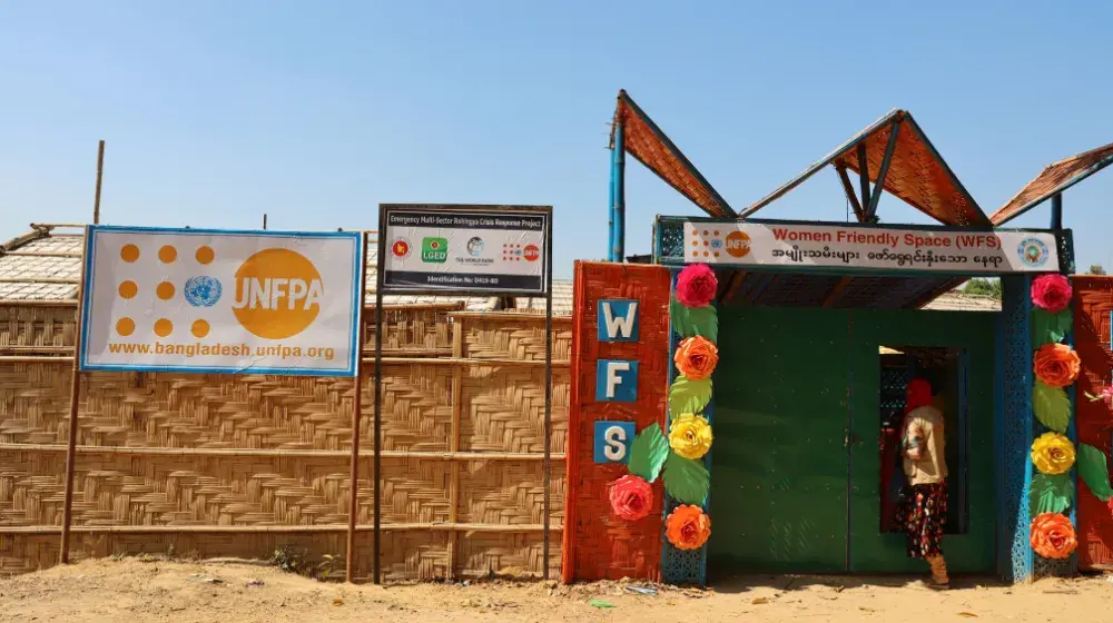 UNFPA helps open a new Women Friendly Space in the Rohingya camps