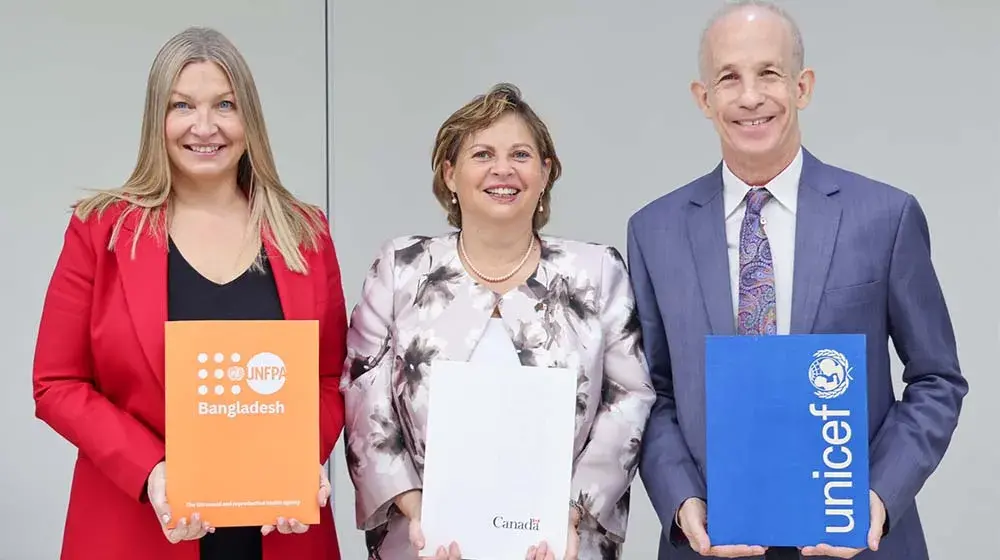 UNICEF, UNFPA and Canada partner with the Government of Bangladesh to improve the access of 6 million children and almost 2 million women to essential healthcare services