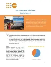 Fourth situation report on Fires in the Rohingya refugee camps