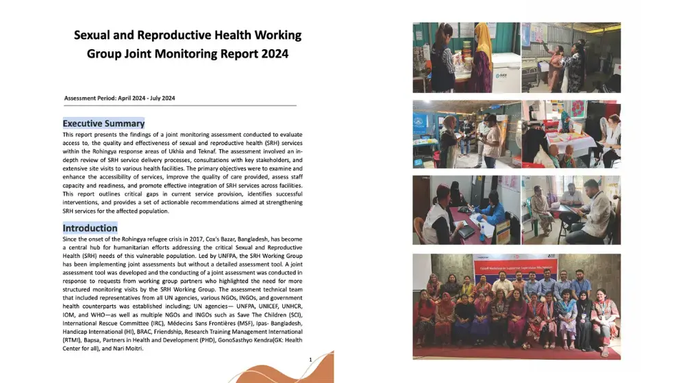 Sexual and Reproductive Health Working Group Joint Monitoring Report 2024